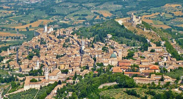 Assisi: Der Geburtsort des Heiligen Franziskus zählt dank seinem mittelalterlichen Stadtbild zum Unesco-Weltkulturerbe.