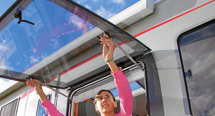 Aufstellfenster im Wohnmobil