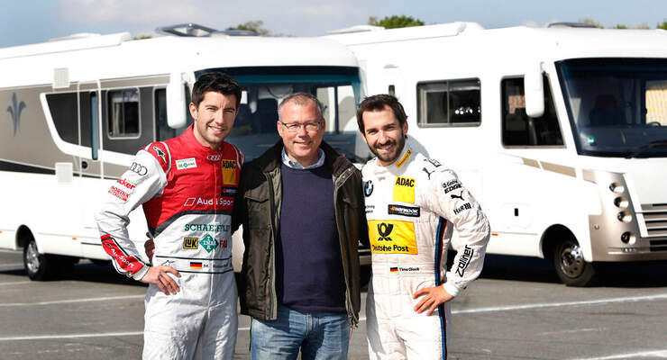 Die DTM-Fahrer Mike Rockenfeller und Timo Glock übernahmen auf dem Hockenheimring jeweil einen Flair von Niesmann+Bischoff.