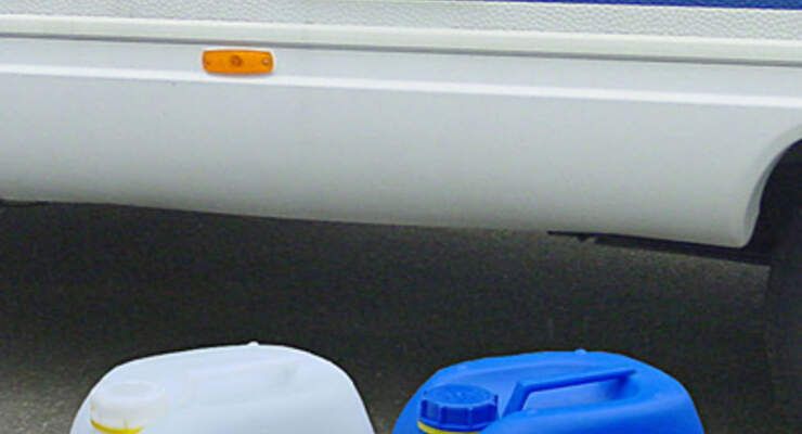 Diesel Wassertank Wohnmobil Reisemobil Wasseranlage Späne GmbH Rheinfelden Frischwasser Carela RS 100 Carela Bio Des ADAC Mietstation