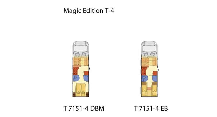 Ein Teilintegrierter mit Hubbett rundet das Portfolio der Magic Edition ab. Es stehen zwei Grundrisse zur Verfügung.