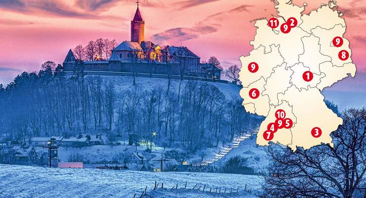 Eine schöne Aussicht in Leutchtenburg.