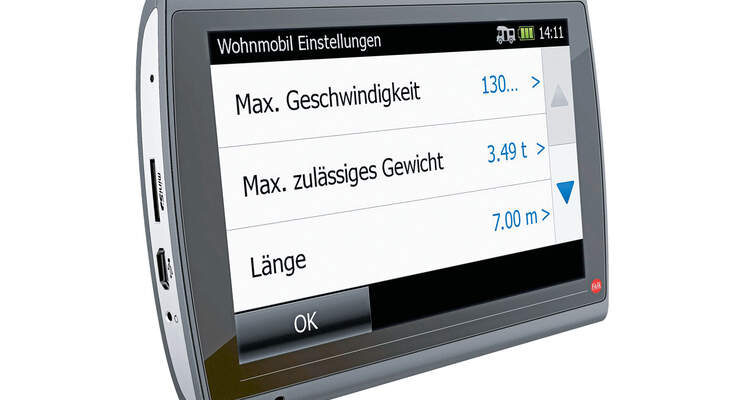 Großes 7-Zoll Display bei Falk