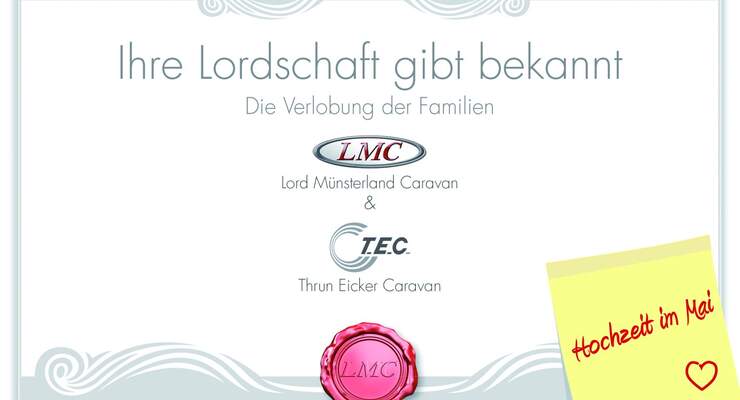 LMC (Lord Münsterland Caravan) und T.E.C. (Thrun Eicker Caravan) werden ihren Weg unter dem Familiennamen LMC fortführen.