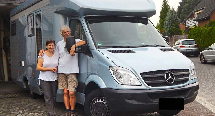 Lesermobil Jürgen Ahlemann mit Frau