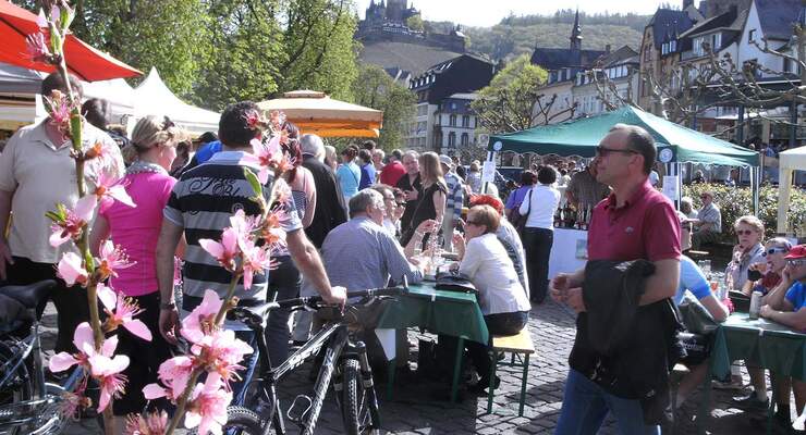 Moselpfirsich-Blütenmarkt in Cochem