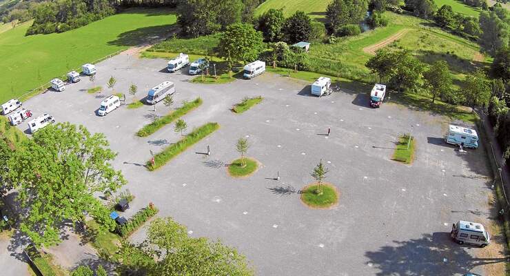 Reisemobilhafen in den Emmerauen