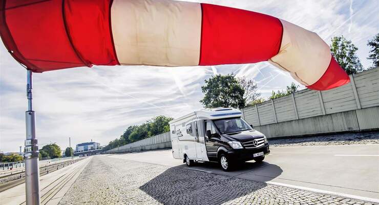 Seitenwind-Assistent bei Hymer ML-T