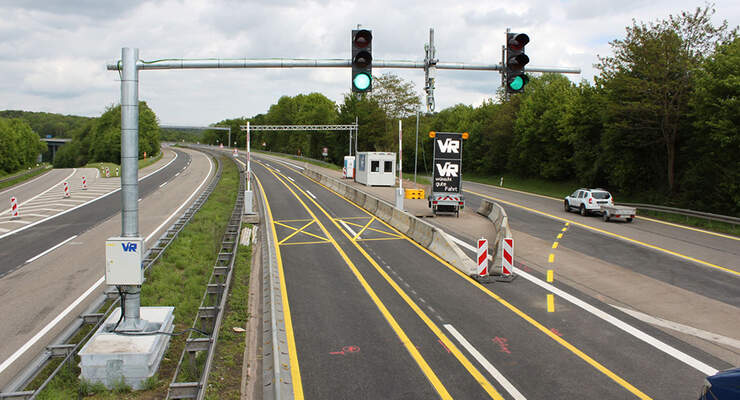 Sperranlage auf Fechinger Talbrücke