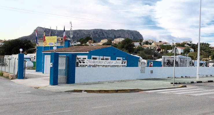 Stellplatz zwischen Valencia und Alicante.
