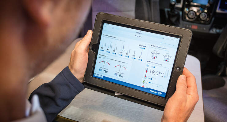 Tablet als Steuerzentrale beim Sun TI