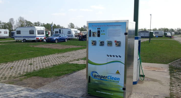 Vollautomatische Waschanlage für Toilettenkassetten