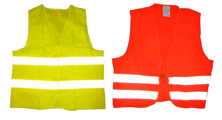 Warnweste gelb und orange