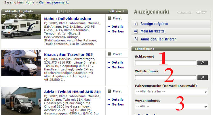 Wohnmobile Kleinanzeigen Gebrauchtmarkt Reisemobile promobil