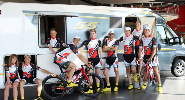 Zum vierten Mal in Folge unterstützt Bürstner das Radsportteam des German Cycling Cup, Deutschlands größter Rad-Rennserie.