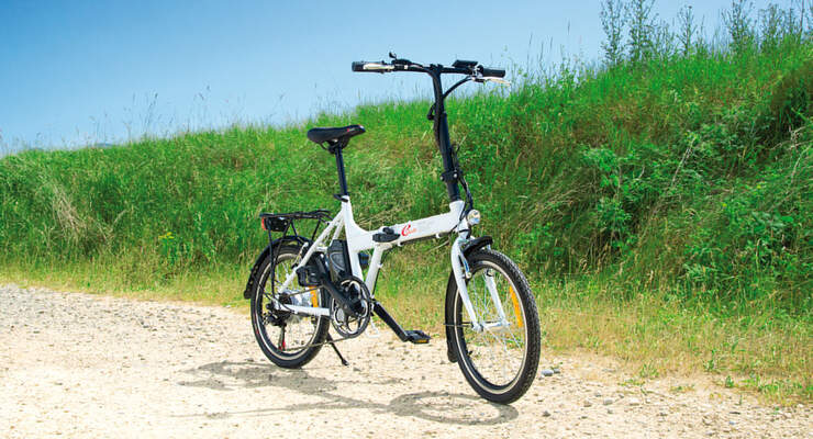 eRädle Klapp-Pedelec 20", 6-Gang, weiÃÂ