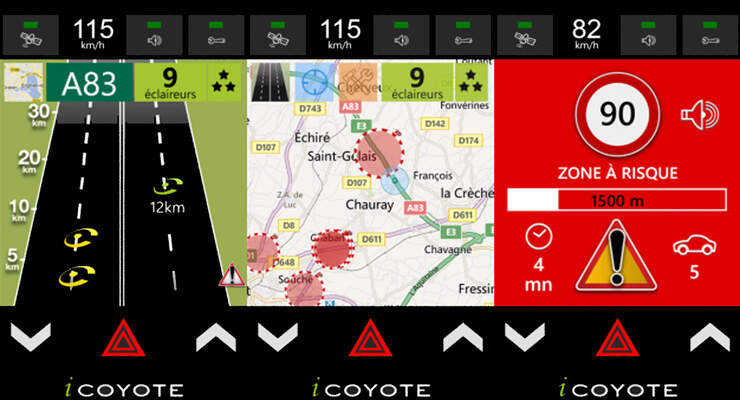 iCoyote App für Verkehrsinfos in Europa